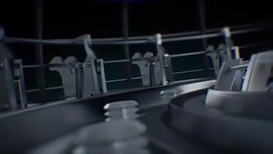 镜头内部机械科技感3D动画演绎LOGO片头视频视频的预览图